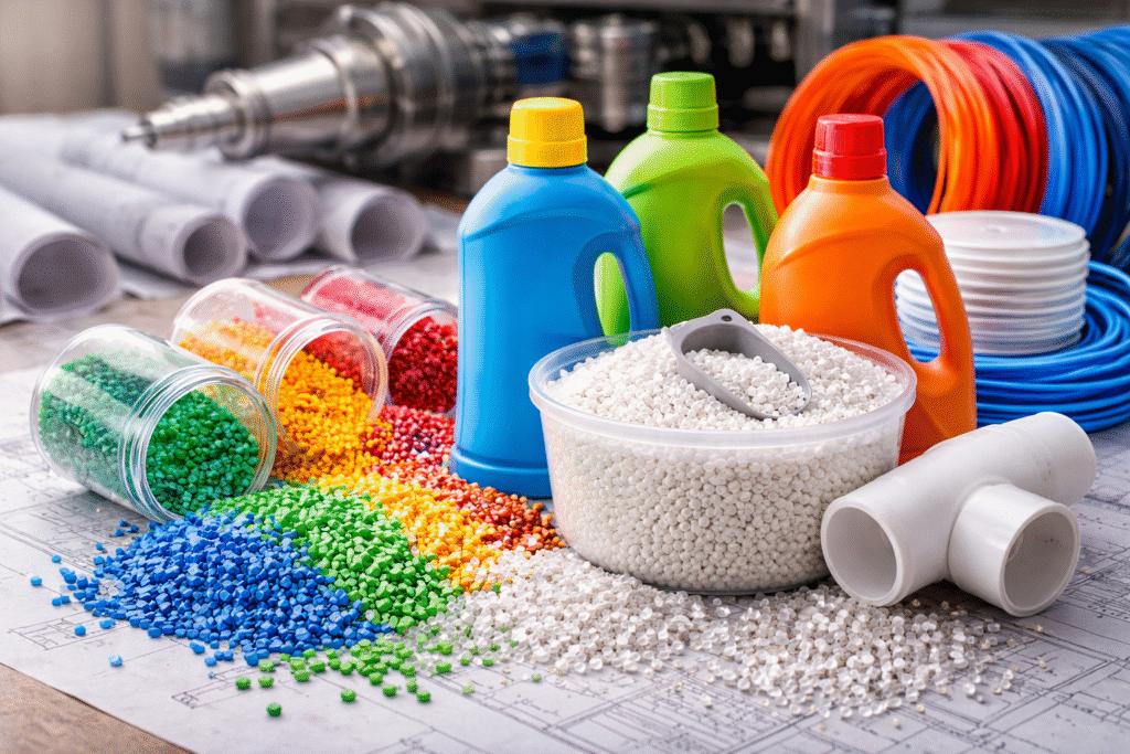Dolomite plastics and polymers