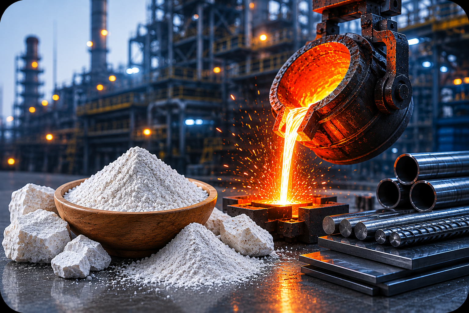 Ramming Mass steel